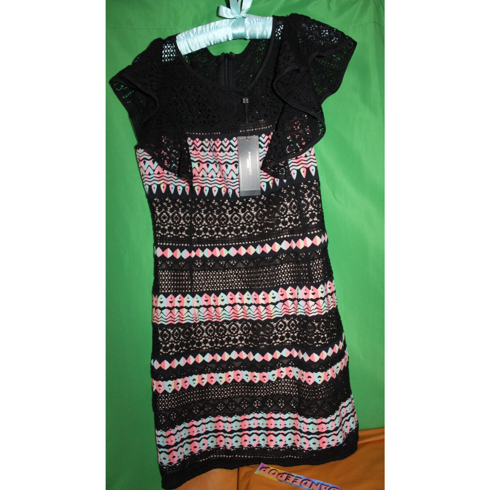 BCBG Max Azria Petites Small Roxine Short Sleeve Back Zip Sheath Dress With Tags